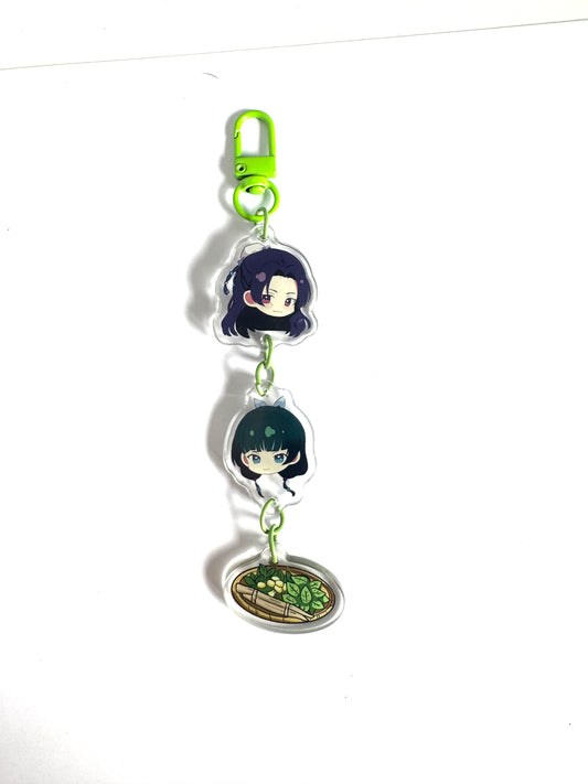 KEYCHAIN 3 CHARMS CARNET