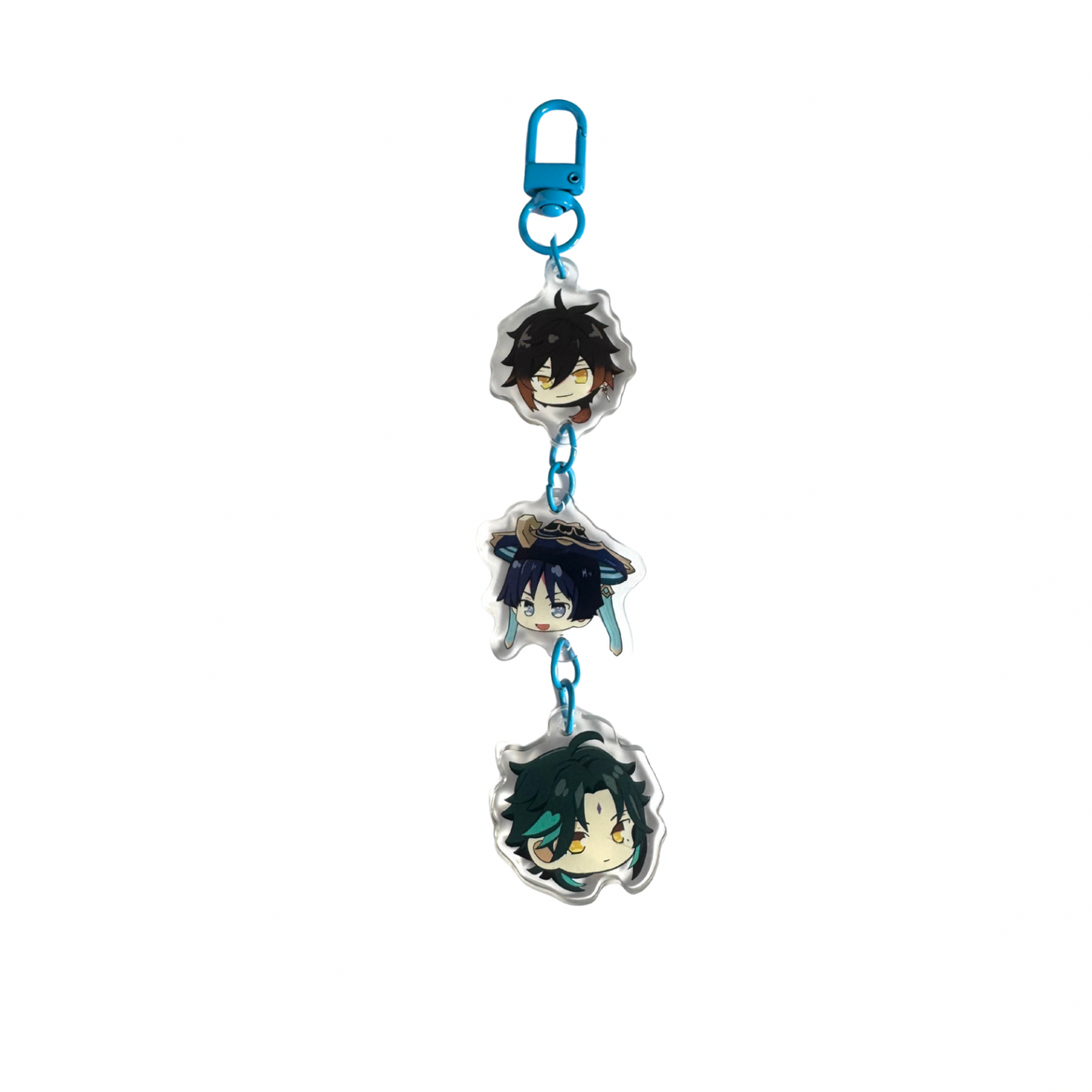 KEYCHAIN 3 CHARMS GENSHIN BOY