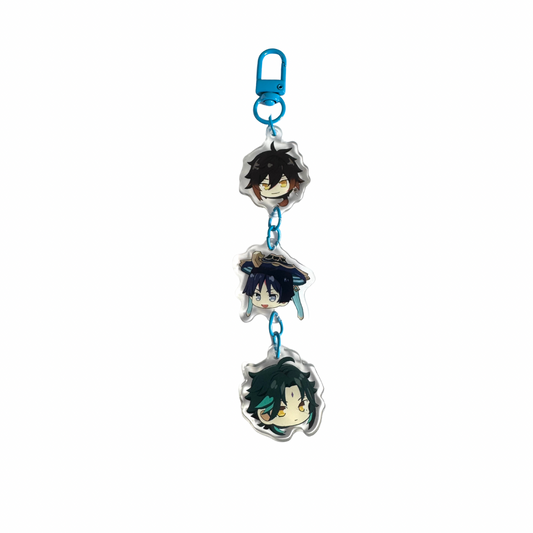KEYCHAIN 3 CHARMS GENSHIN BOY