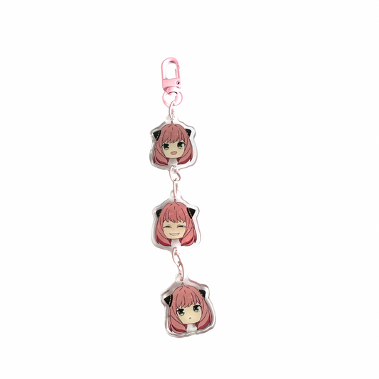 KEYCHAIN 3 CHARMS ANYA