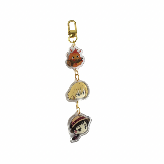 KEYCHAIN 3 CHARMS CHATEAU