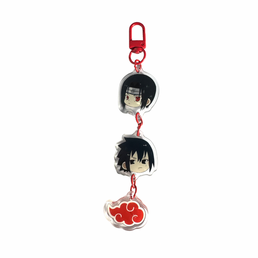 KEYCHAIN 3 CHARMS NARUTO